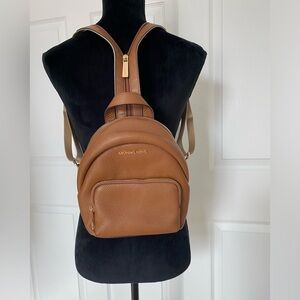 Michael Kors Brown Leather Backpack